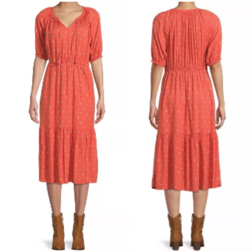 BeachLunchLounge Ruffle Hem Midi Dress